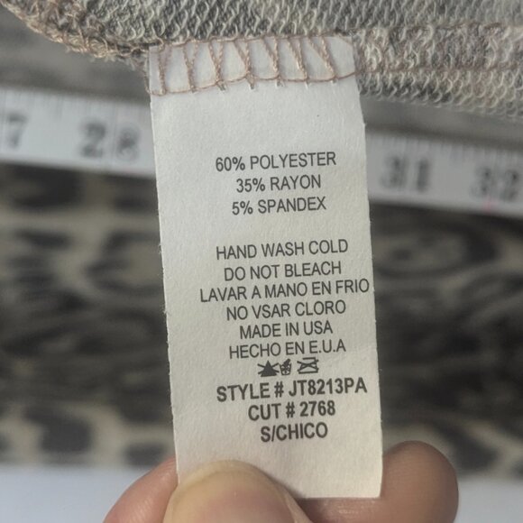 Ces Femme Size Small Long Open Cardigan Leopard Print - Picture 7 of 15